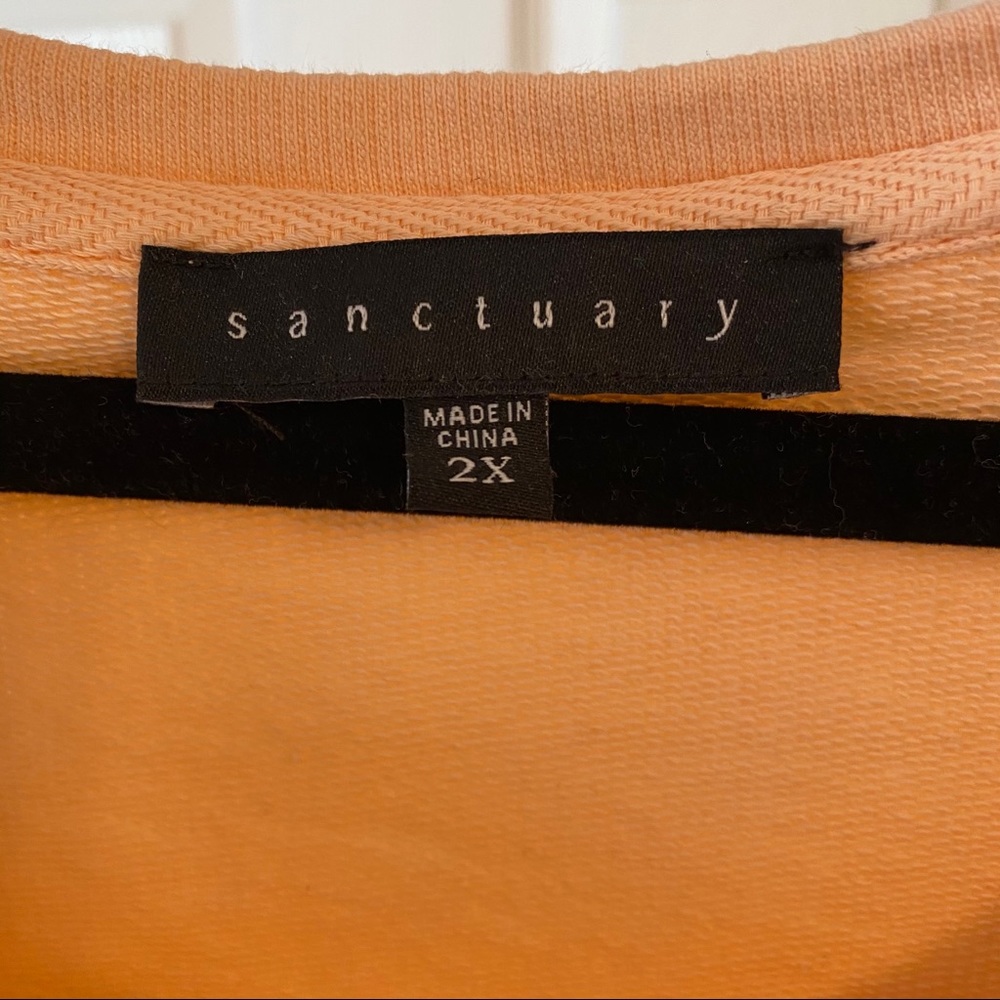 Sanctuary Cold Shoulder Short Sleeve Sweatshirt - Picture 3 of 5
